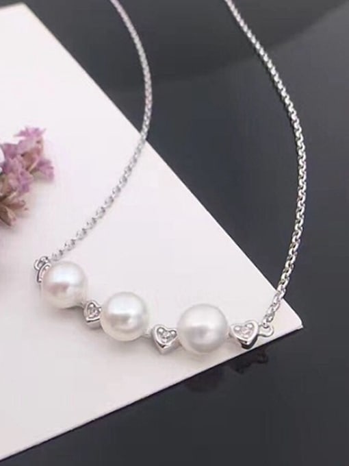 Evita Peroni Freshwater Pearl Heart-shaped Necklace