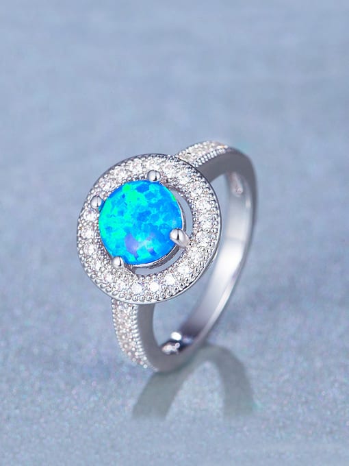 Chris Copper Opal Stone Engagement Ring