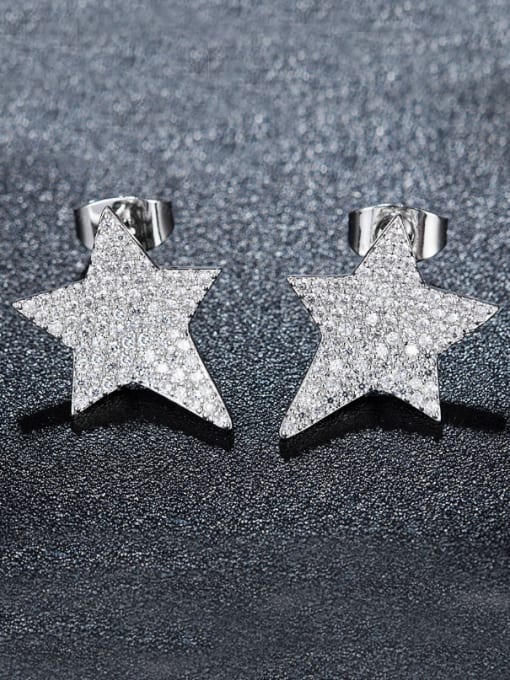 Chris Star Shaped Zircon stud Earring