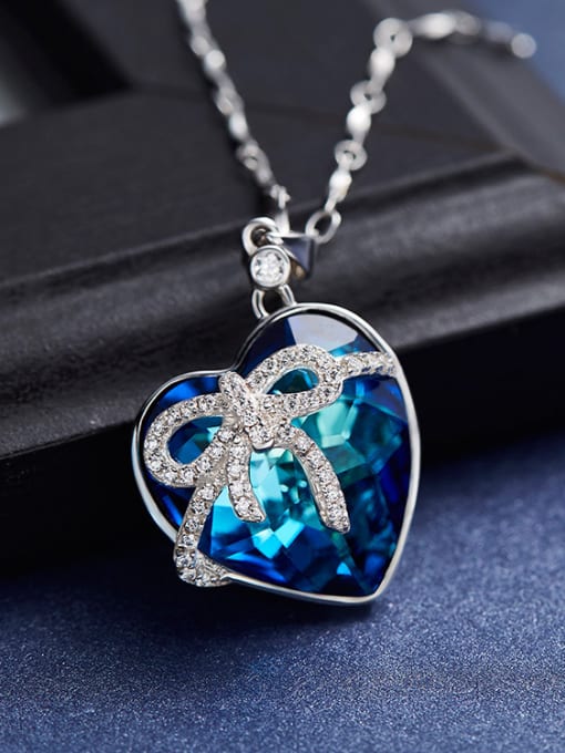 Maja 2018 Swarovski Crystals Heart-shaped Necklace