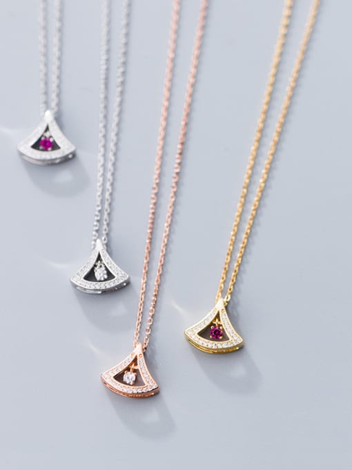 Tina 925 Sterling Silver With 18k Gold Plated Delicate Geometric Necklaces