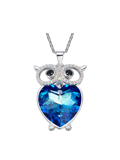 Maja S925 Silver Owl-shaped Necklace