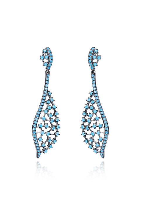 Maja Personalized Tiny Turquoise stones Copper Stud Earrings