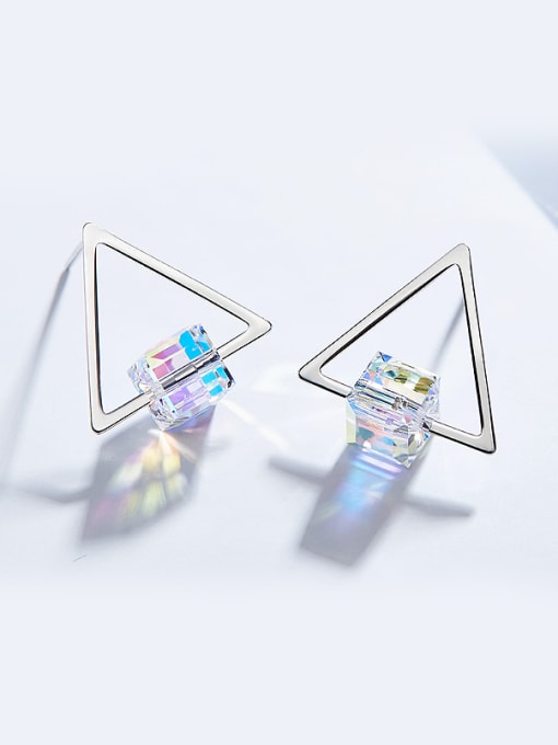 Maja S925 Silver Triangle Shaped stud Earring