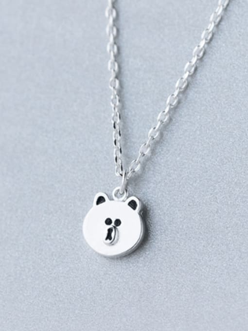 Tina S925 silver sweet baby bear necklace