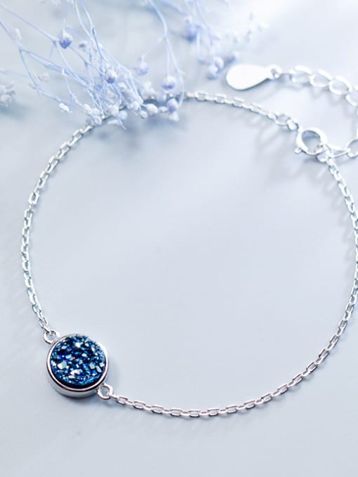 Tina Simple Kyanite 925 Silver Bracelet