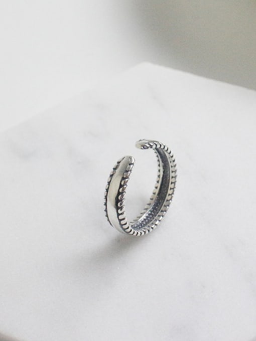 Arya 925 Sterling Silver With Antique Silver Plated Vintage Rings