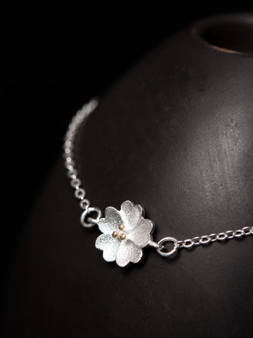 Christian S925 Silver Blossom Women Bracelet