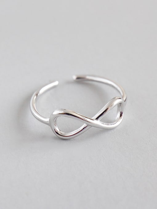 Arya 925 Sterling Silver With Platinum Plated Simplistic Rings