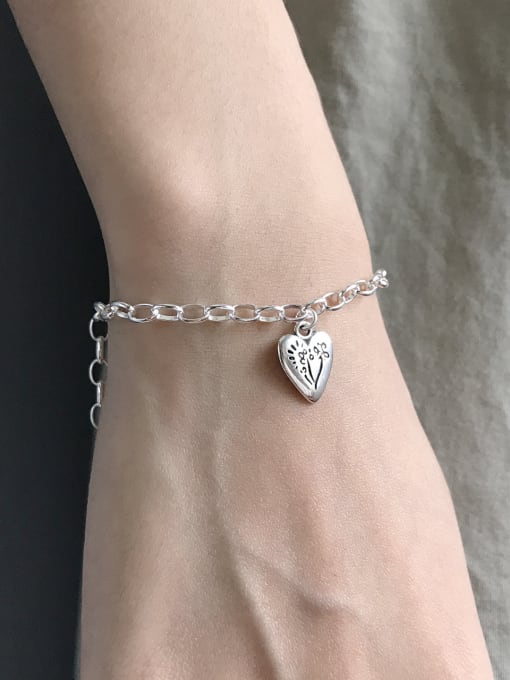 Jolie Silver Sterling silver wishing love O-chain bracelet