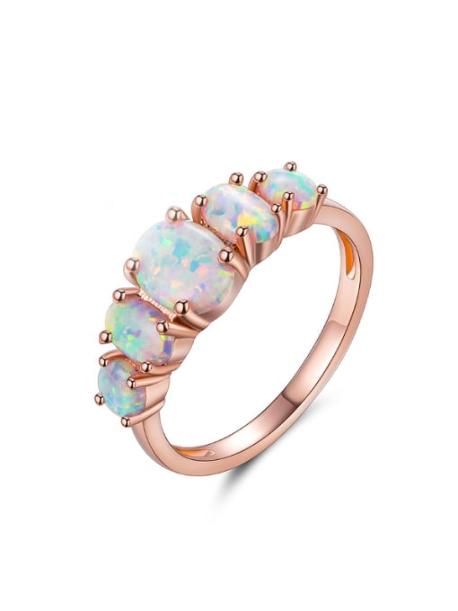 Armadani High-grade Opal Stone Multistone ring