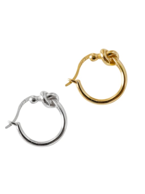 Arya Simple Round S925 Silver Clip Earrings