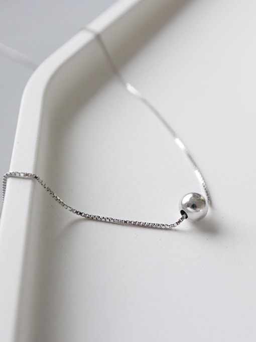 Arya Sterling Silver short Bead Necklace