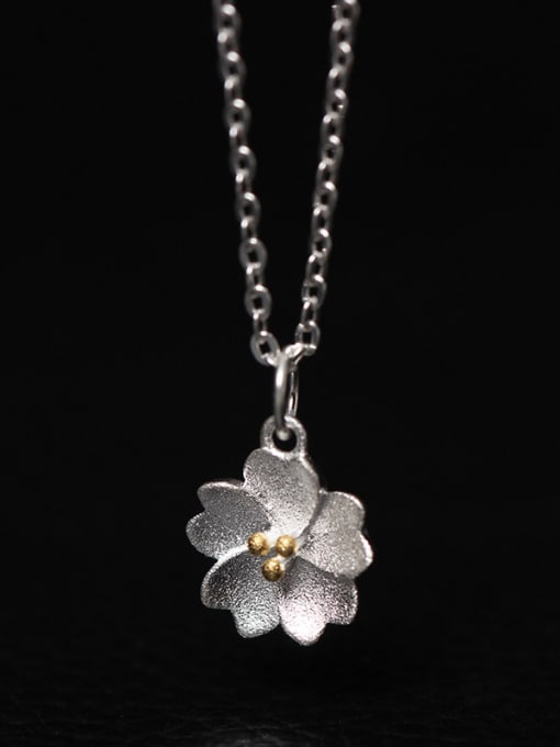 Christian Blossom Flower Women Clavicle Necklace