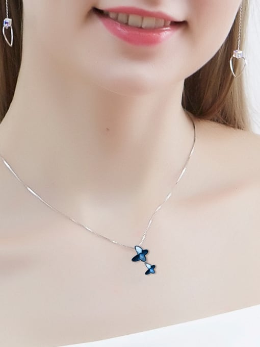 Maja 2018 2018 2018 S925 Silver Butterfly-shaped Necklace