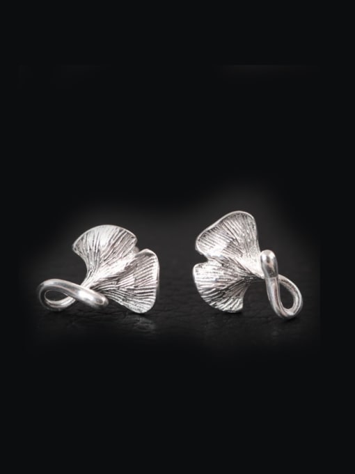 Christian Ginkgo Leaves -shape stud Earring