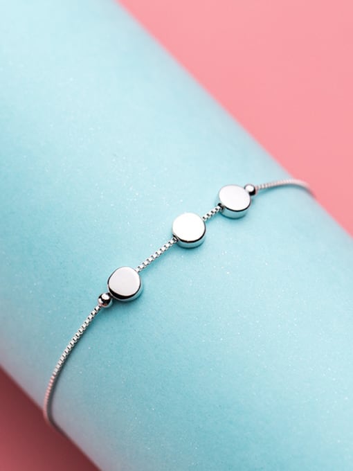 Tina Women Elegant Round Shaped S925 Silver Bracelet