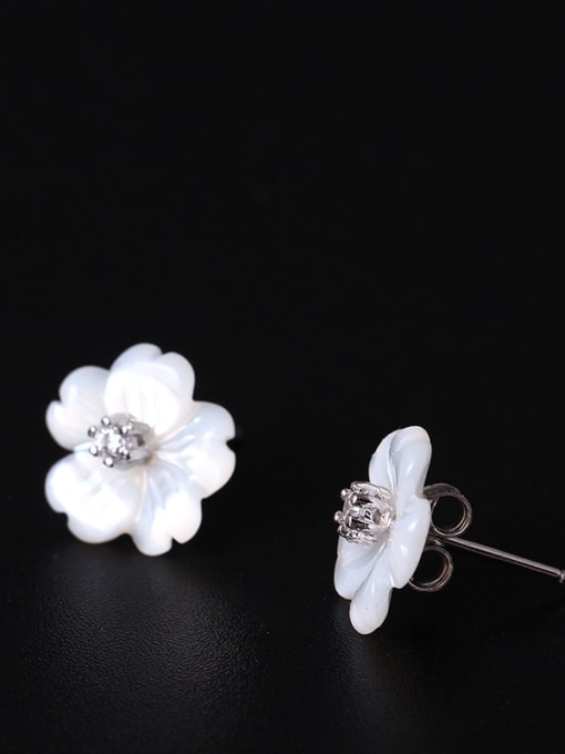 Christian Beautiful Flower-shape Stud Earrings