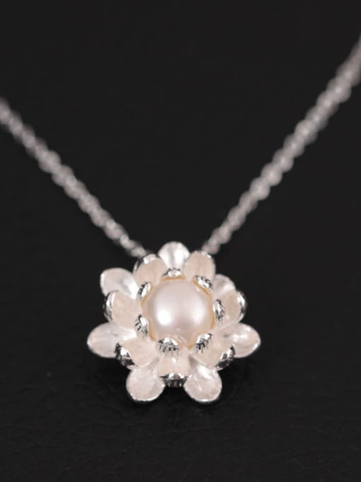 Christian Elegant Flower Stone Women Necklace