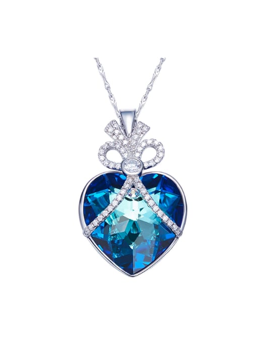 Maja 2018 Blue Heart Shaped Necklace