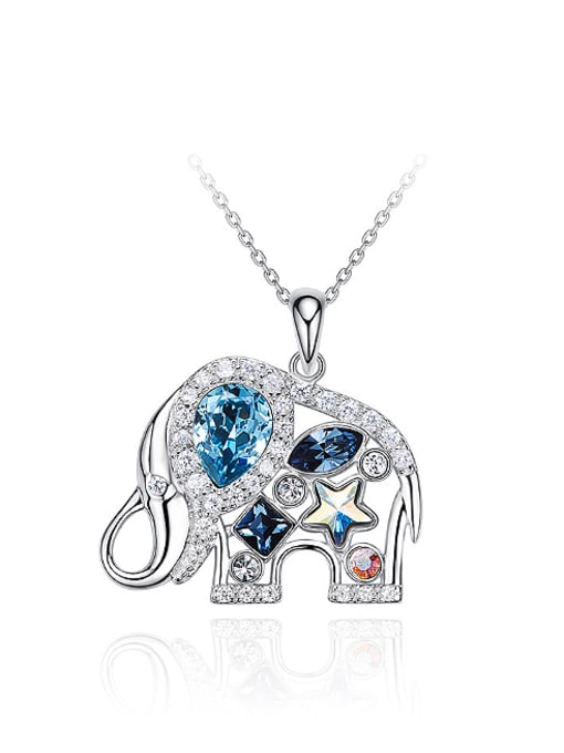 Maja Fashion Shiny Swarovski Crystals 925 Silver Little Elephant Pendant