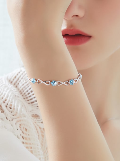 Maja Fashion Flowery Swarovski Crystals Zircon Bracelet