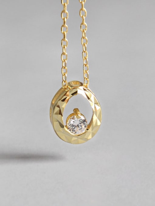 Arya 925 Sterling Silver With 18k Gold Plated  Water Drop Necklaces