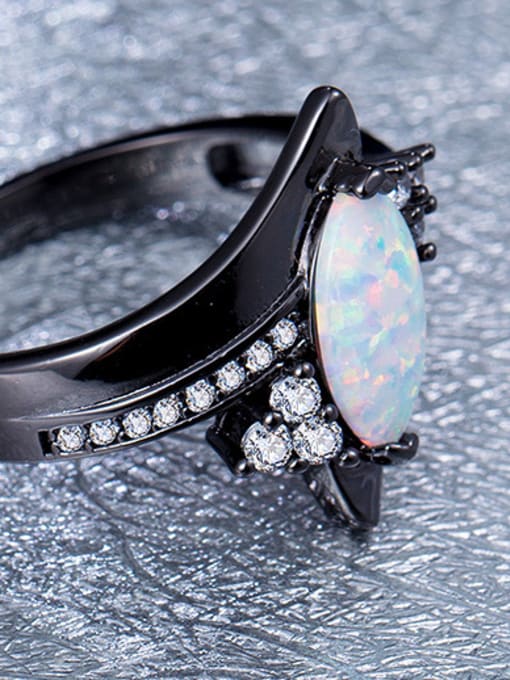 Armadani 2018 Black Opal Stone Statement Ring