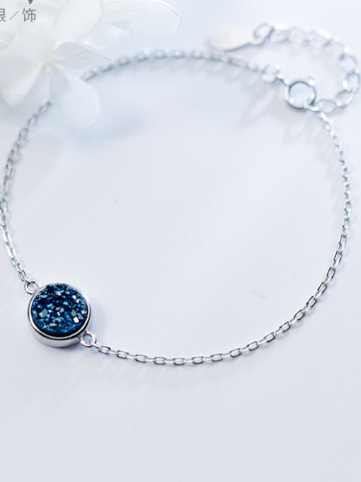 Tina Simple Kyanite 925 Silver Bracelet