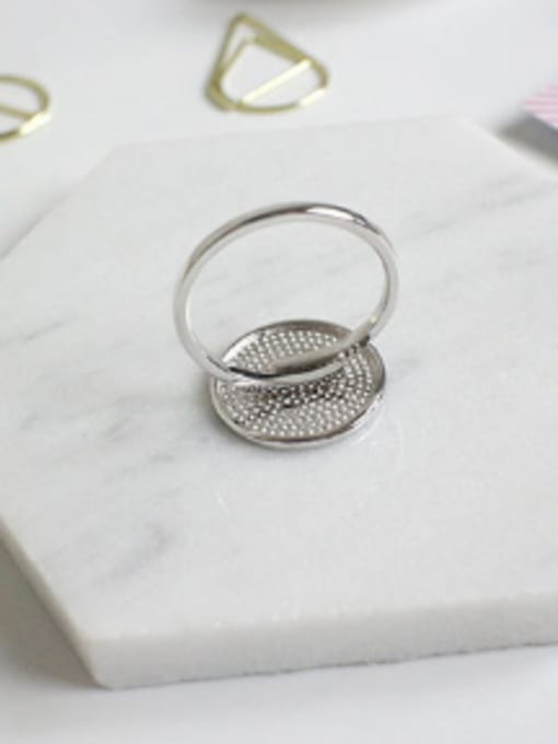 Arya Simple Round Silver Smooth Ring