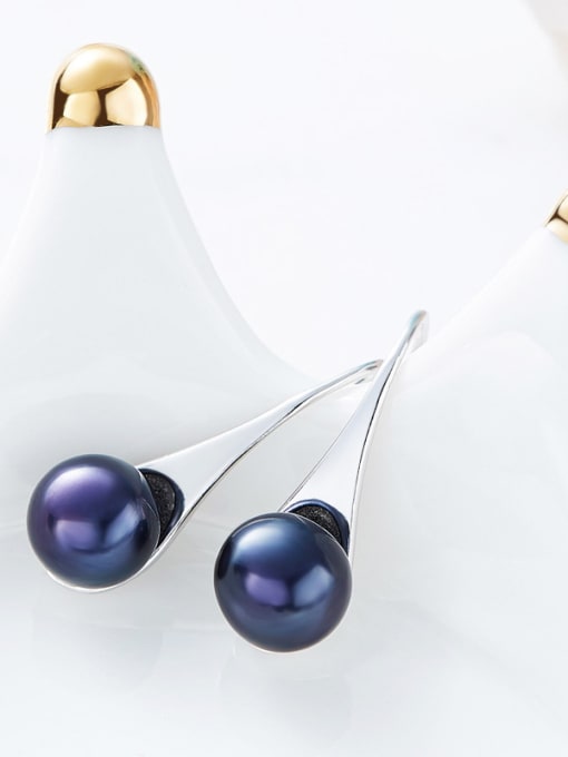 Maja Simple Freshwater Pearl 925 Silver Earrings