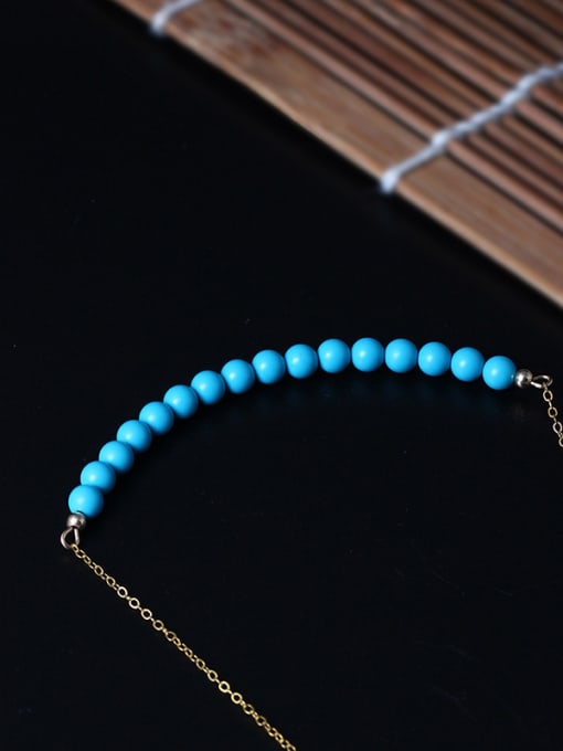 Christian Handmade Fashion Blue Turquoise Necklace