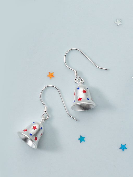 Tina Christmas jewelry: Sterling Silver sweet star bell Earrings