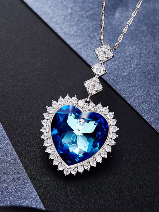 Maja 2018 2018 2018 2018 2018 S925 Silver Heart-shaped Necklace