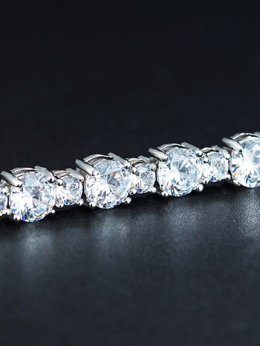 Chris 2018 Platinum Plated Zircon Bracelet