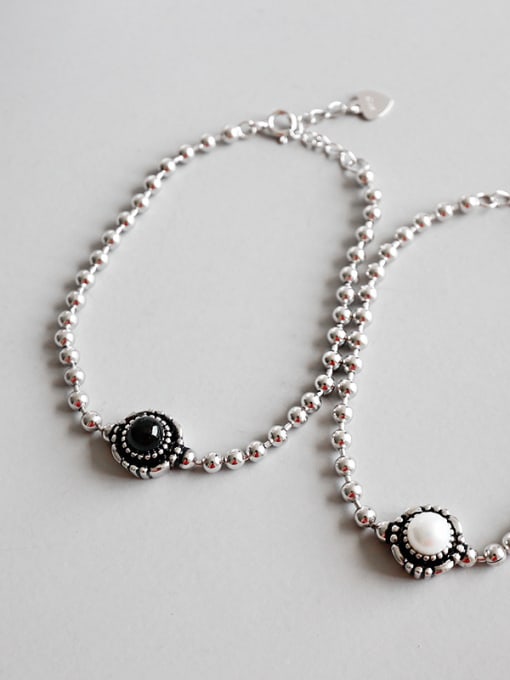 Arya 925 Sterling Silver With Carnelian Vintage Charm Bracelets