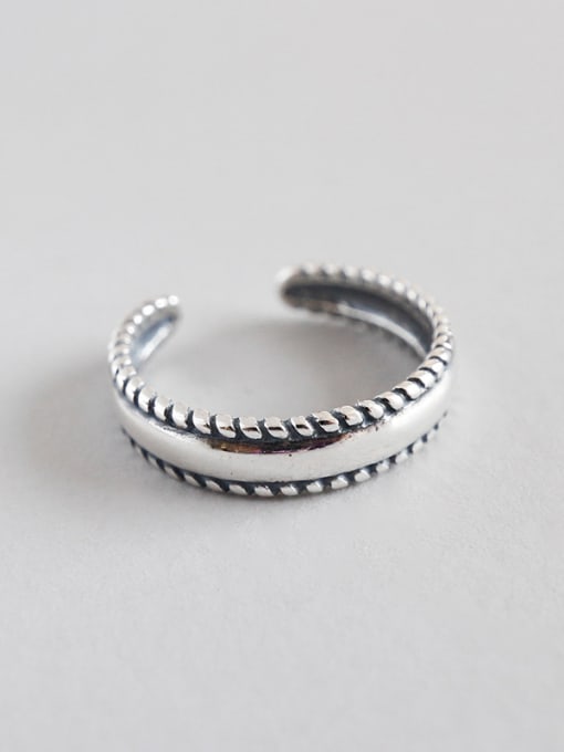 Arya 925 Sterling Silver With Antique Silver Plated Vintage Rings