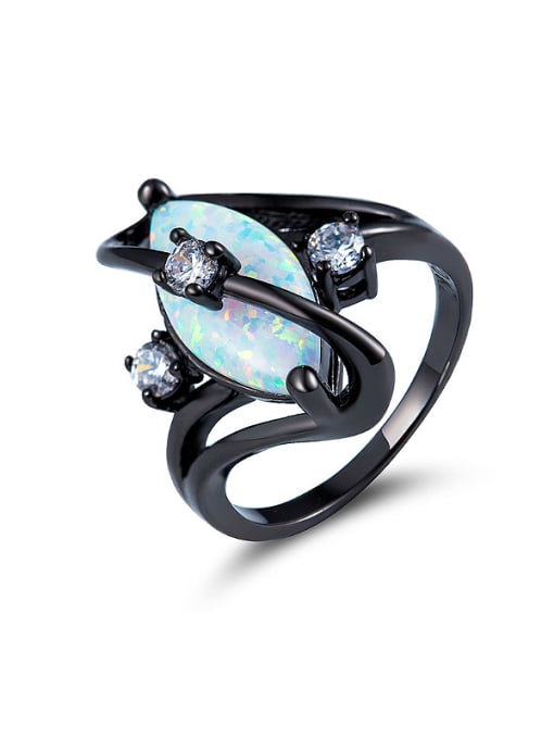 Armadani Oval Opal Stone Statement Ring