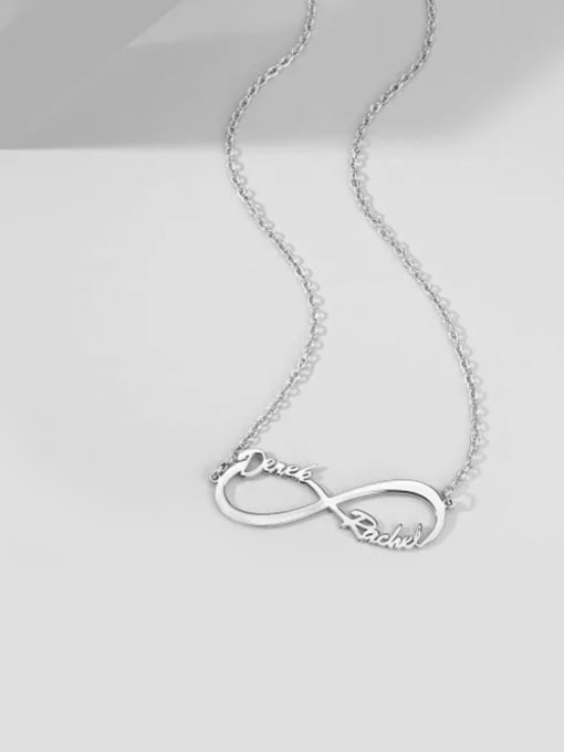 Lian Designs Cutsomize Infinity Personalized Name Necklace 925 Sterling Silver