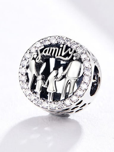 925 Silver Family charm