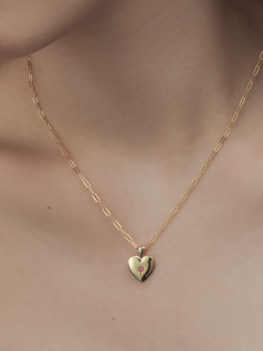 925 Sterling Silver With 18k Gold Plated Personalized Heart Necklaces