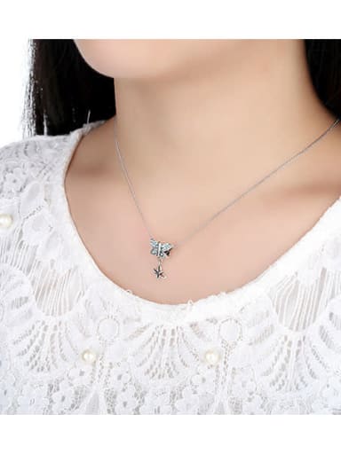 925 silver cute butterfly charm