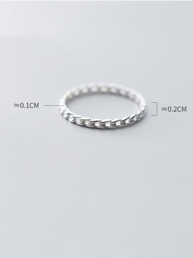 925 Sterling Silver With Geometric Band Rings