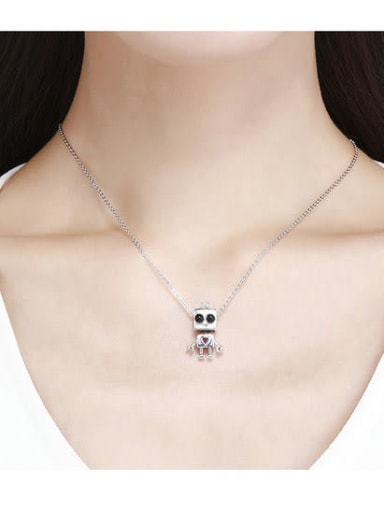 925 silver cute doll charm