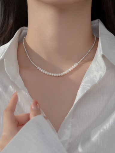 925 Sterling Silver With Freshwater Pearl Necklaces