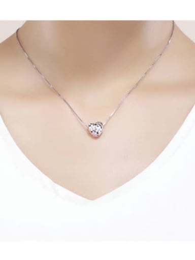 925 silver cute flower charm