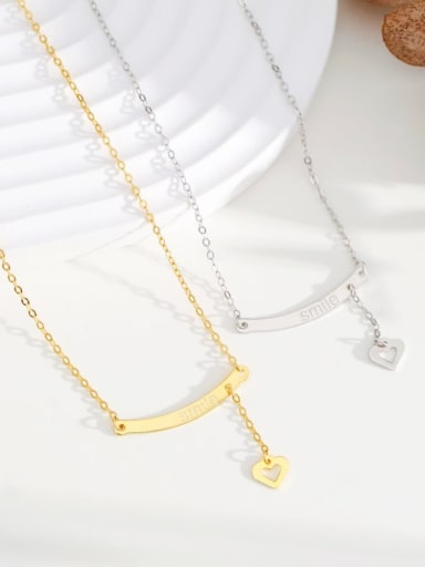 925 Sterling Silver With 18k Gold Plated Delicate Heart Necklaces