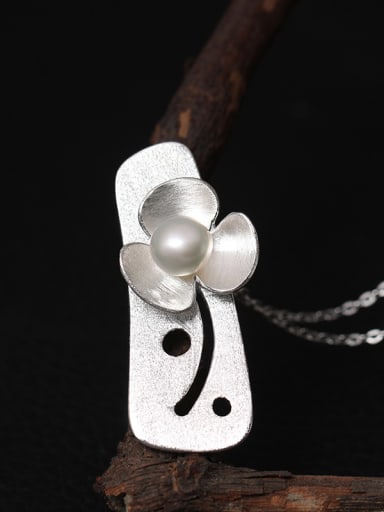 Personality Flower Freshwater Women Necklace