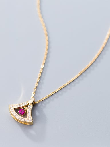 925 Sterling Silver With 18k Gold Plated Delicate Geometric Necklaces