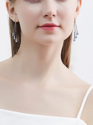 Multi-color Swaarovski Crystal drop earring